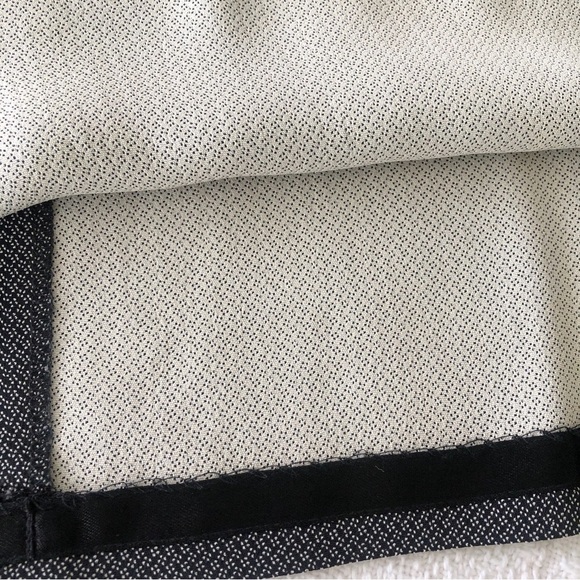 Vintage 90s A-Line Skirt Black w/ White Pin Dot Pattern JH Collectibles size 16 - Picture 12 of 16